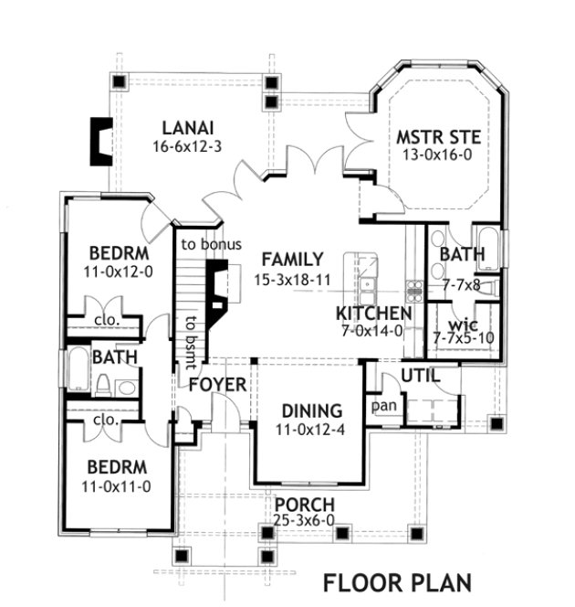 Main Floor Plan for House Plan #641241
