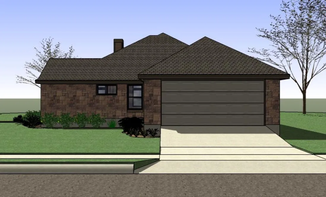 Right Elevation for House Plan #642151