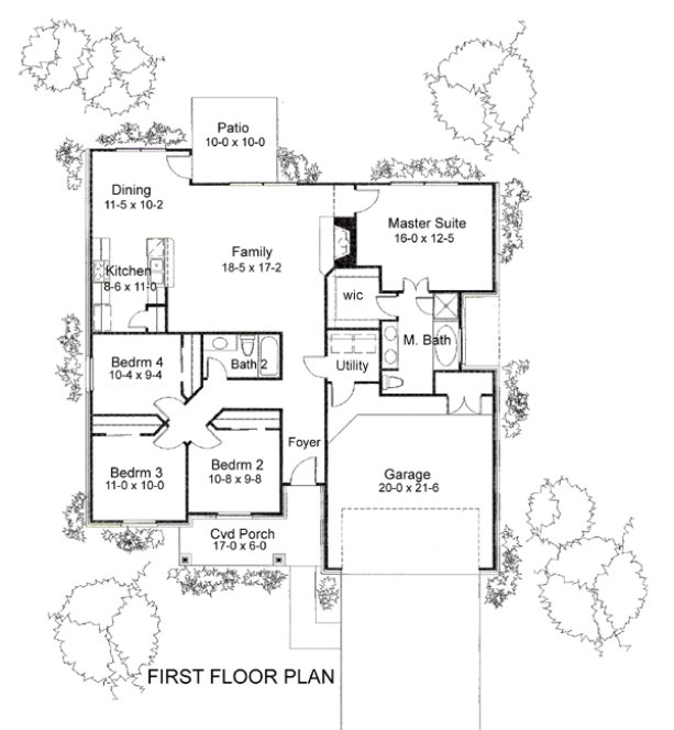 Main Floor Plan for House Plan #643551