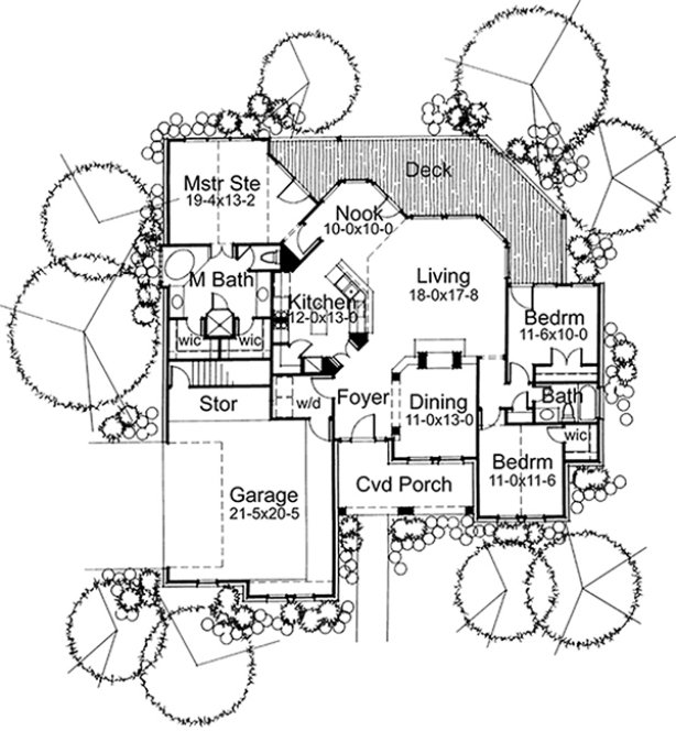 Main Floor Plan for House Plan #645761