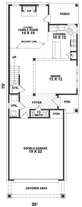 Main Floor Plan for House Plan #499702