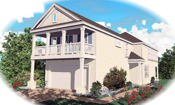 Full Rendering for House Plan #499702