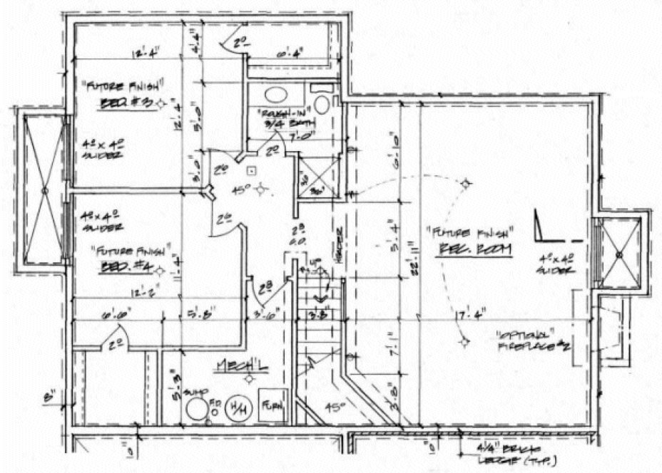 Basement Plan for House Plan #355701