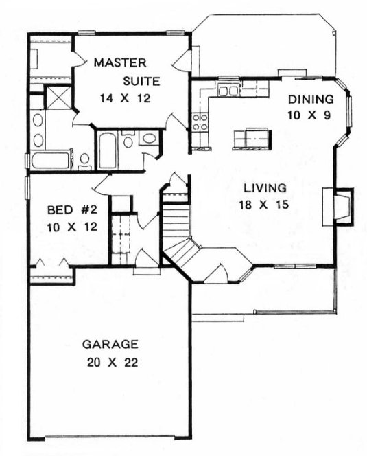 Main Floor Plan for House Plan #355701