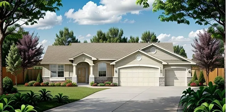 Full Rendering for House Plan #354221