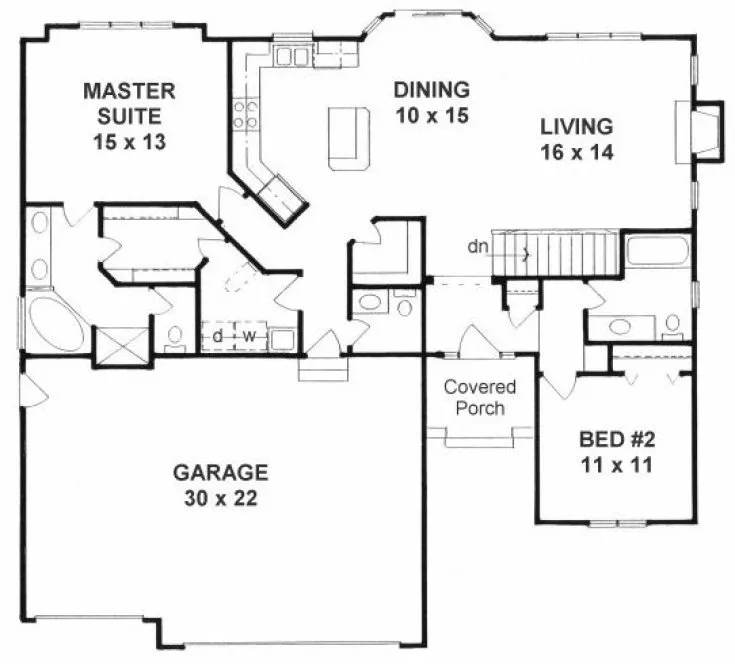 Main Floor Plan for House Plan #357831