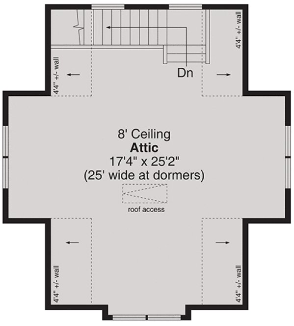 Second Floor Plan for House Plan #348151
