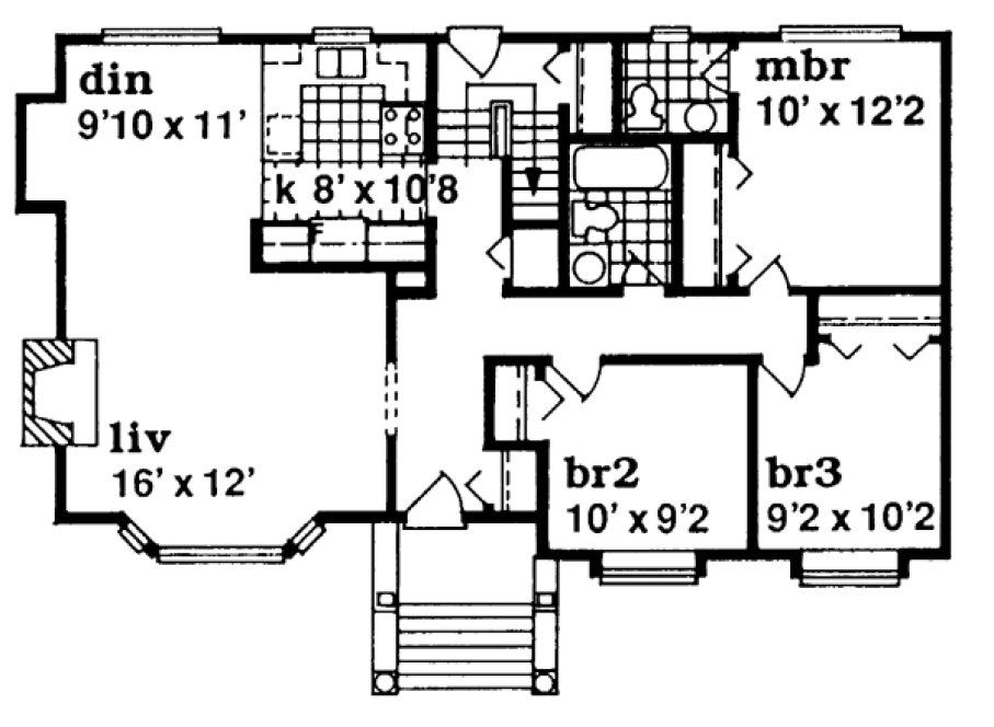 Main Floor Plan for House Plan #510211