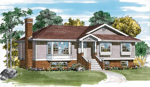 Full Rendering for House Plan #510211