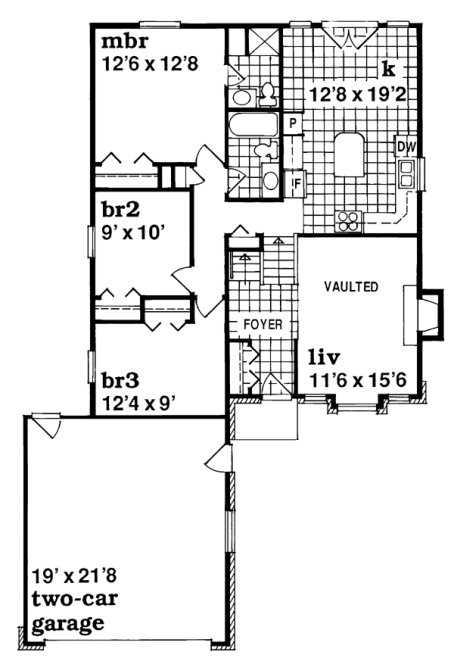 Main Floor Plan for House Plan #514811