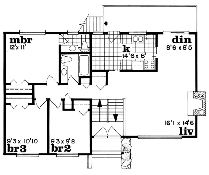 Main Floor Plan for House Plan #516311