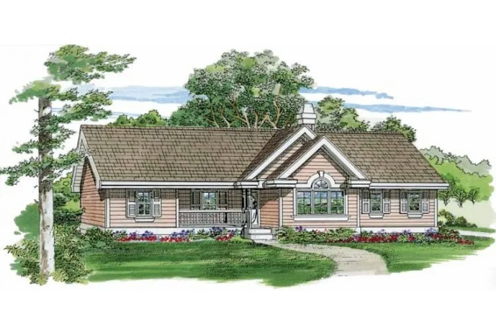 Full Rendering for House Plan #515621