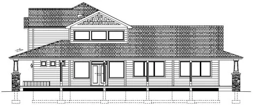 Right Elevation for House Plan #195322