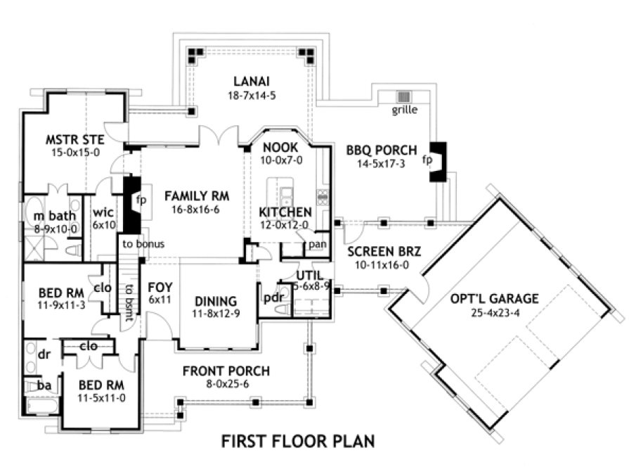Main Floor Plan for House Plan #648961