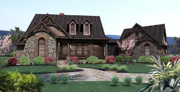 Full Rendering for House Plan #648961