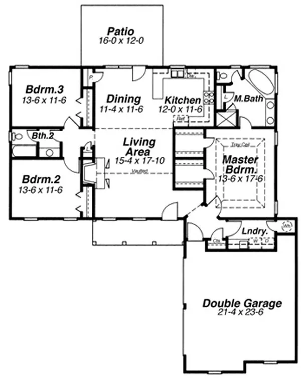 Main Floor Plan for House Plan #125761