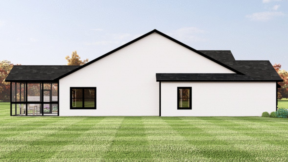 Left Elevation for House Plan #750353