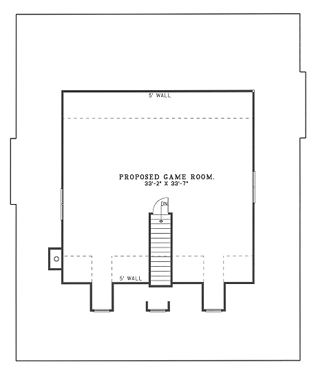 Second Floor Plan for House Plan #319302