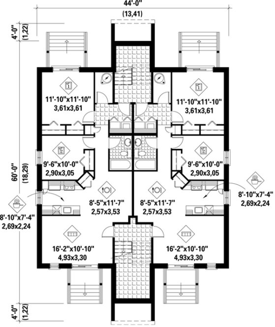 Basement Plan for House Plan #175446