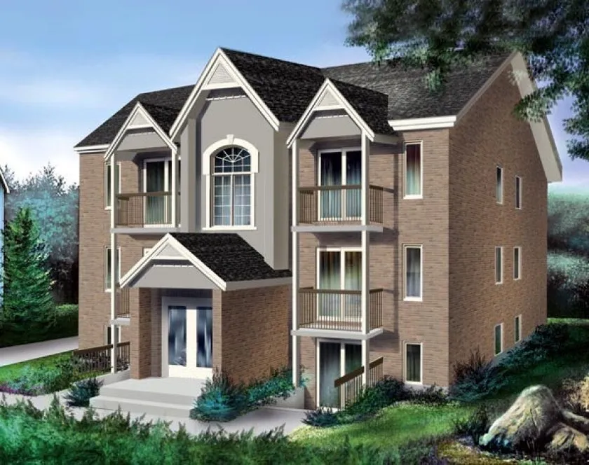 Full Rendering for House Plan #175446