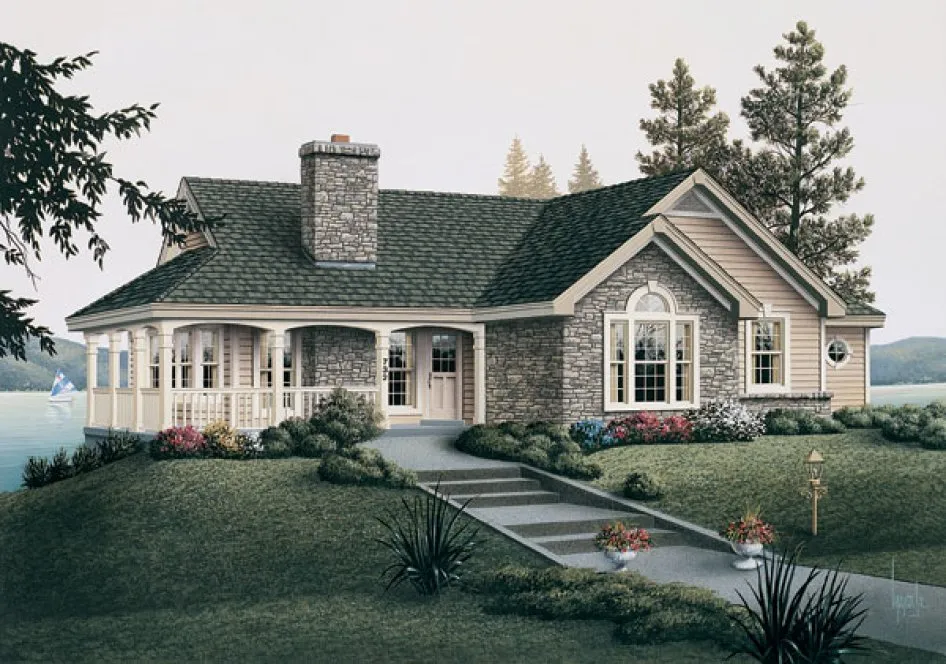 Full Rendering for House Plan #634831