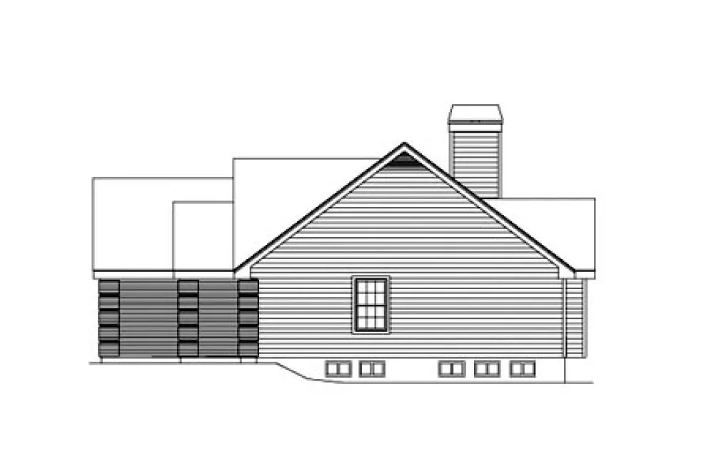 Right Elevation for House Plan #631971