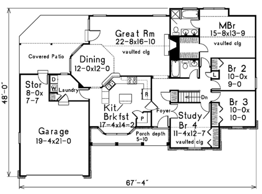 Main Floor Plan for House Plan #631971