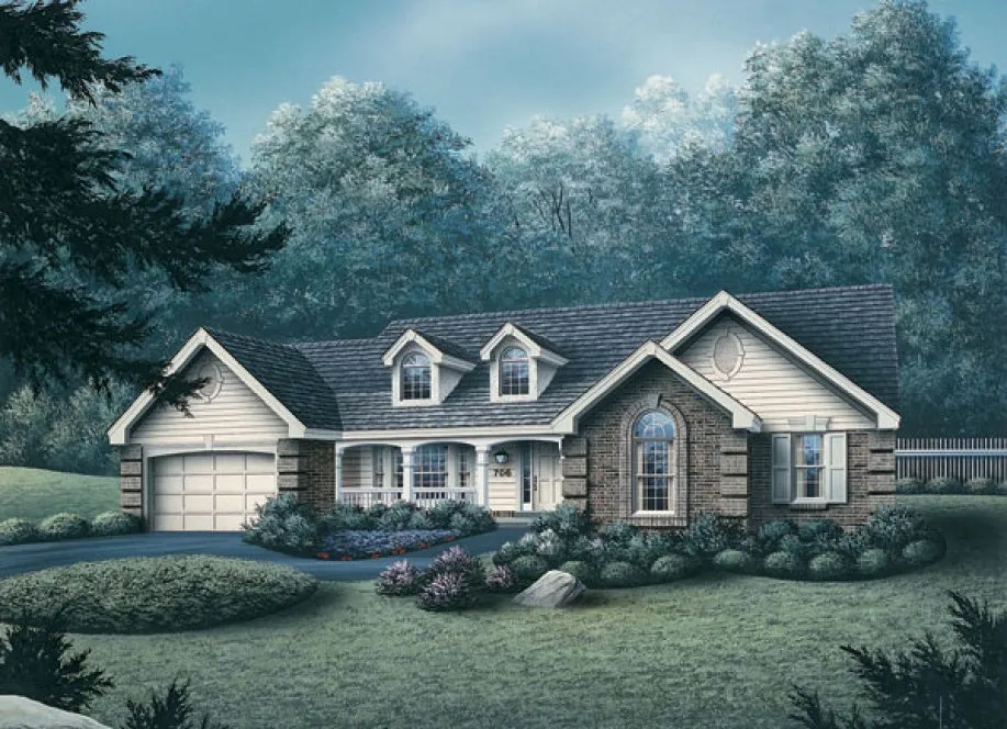 Full Rendering for House Plan #631971