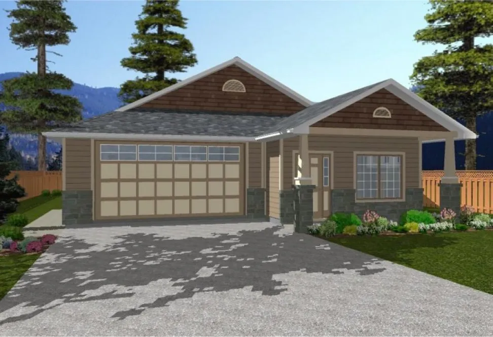 Full Rendering for House Plan #207070