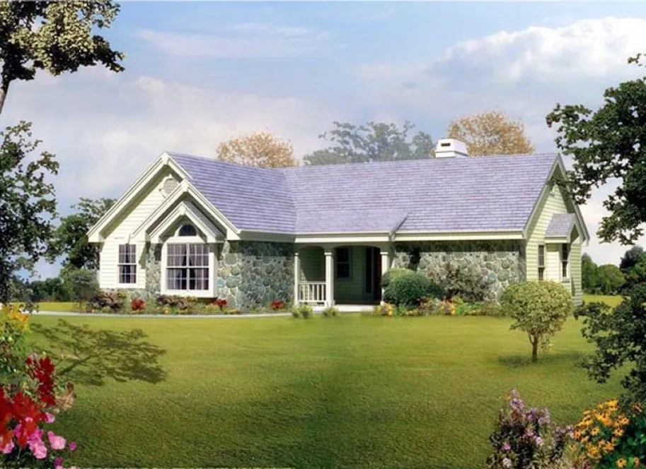 Full Rendering for House Plan #638421