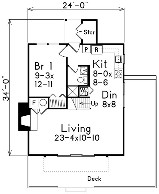 Main Floor Plan for House Plan #634431