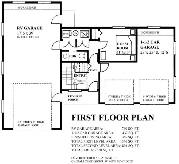 Main Floor Plan for House Plan #263532