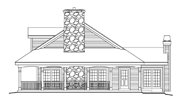 Right Elevation for House Plan #634491
