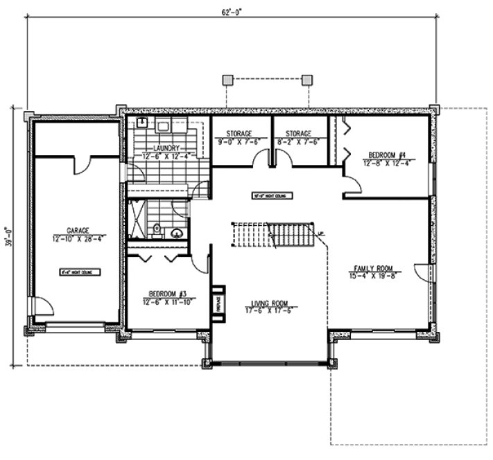 Basement Plan for House Plan #422941