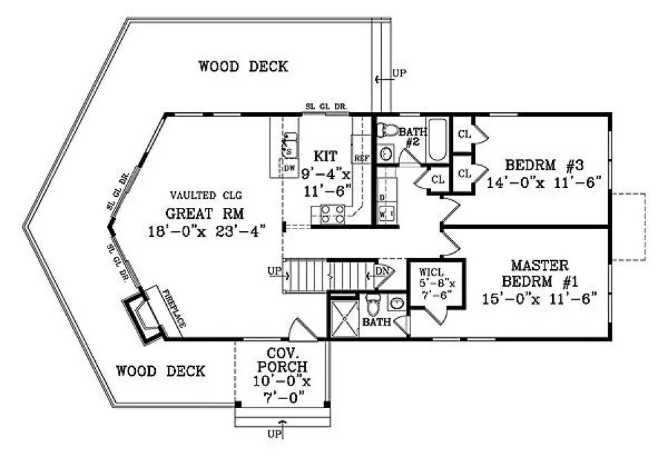 Main Floor Plan for House Plan #626761