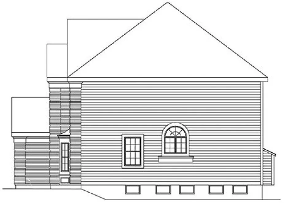 Right Elevation for House Plan #634262