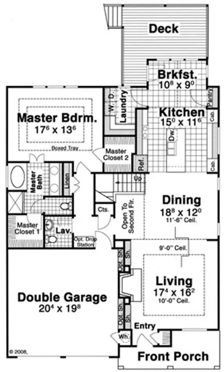 Main Floor Plan for House Plan #125012