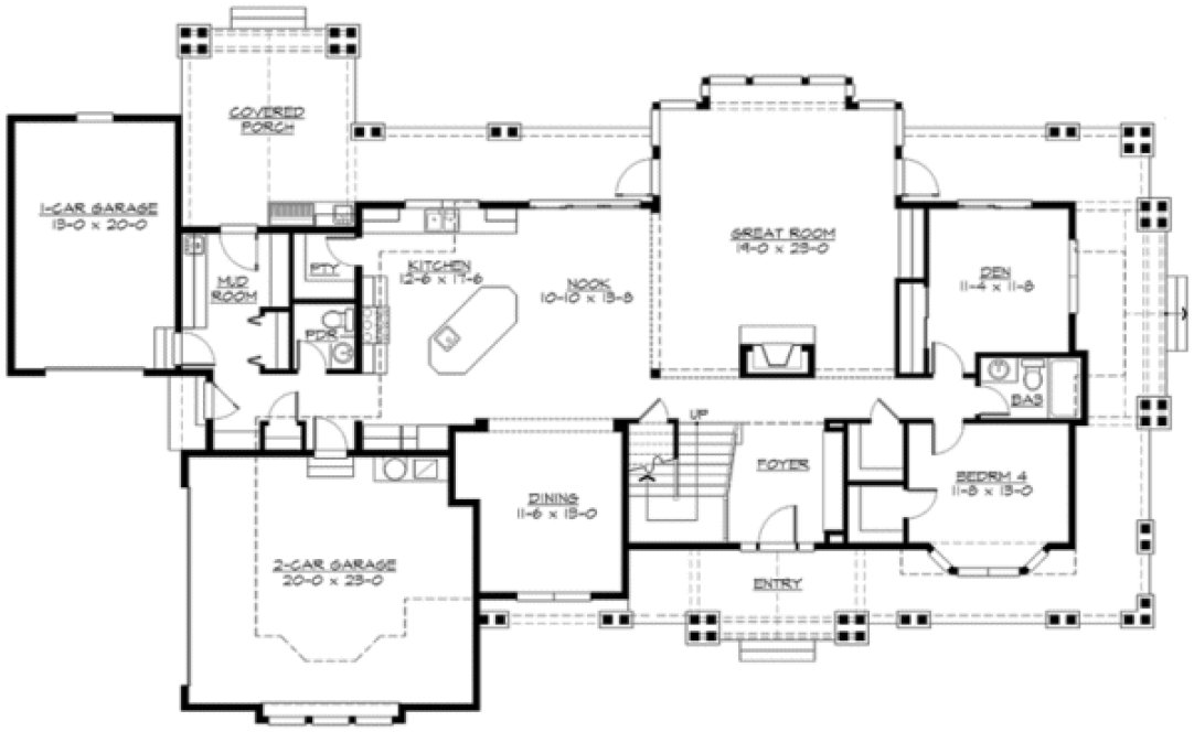 Main Floor Plan for House Plan #338553