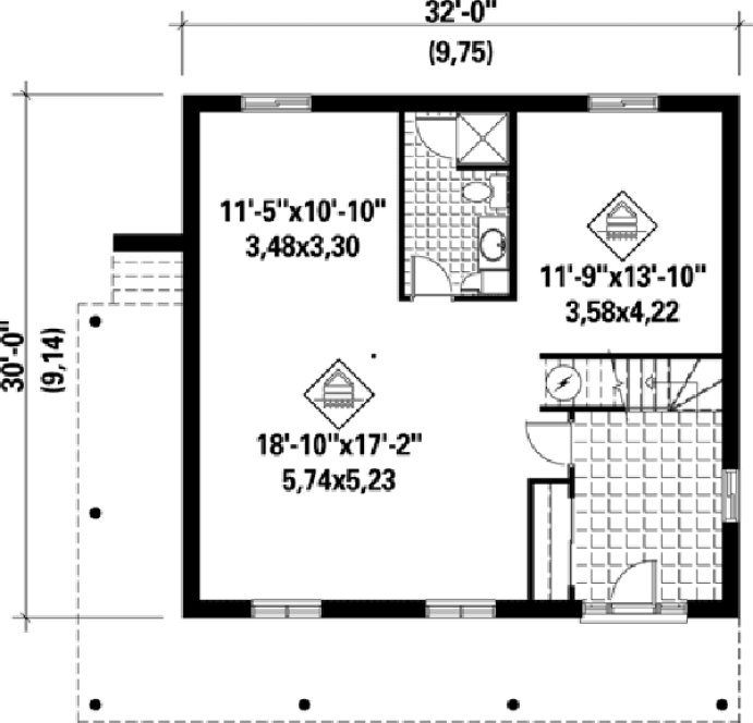 Basement Plan for House Plan #177811