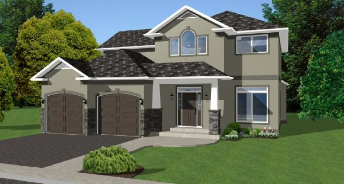 Full Rendering for House Plan #195048