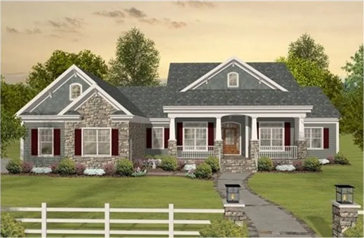 Full Rendering for House Plan #276512