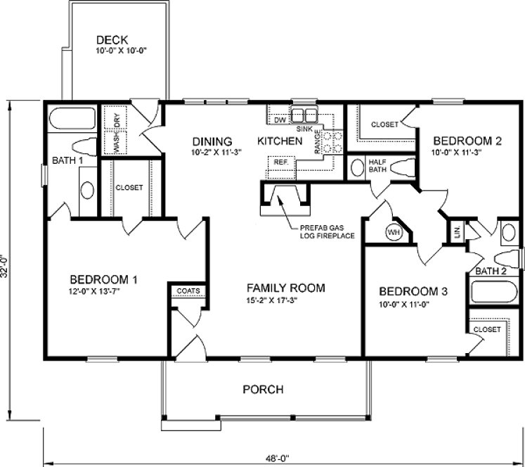 Main Floor Plan for House Plan #658421