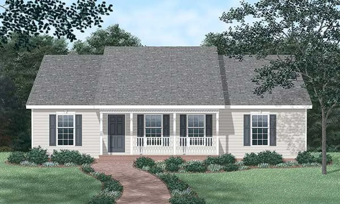 Full Rendering for House Plan #658421