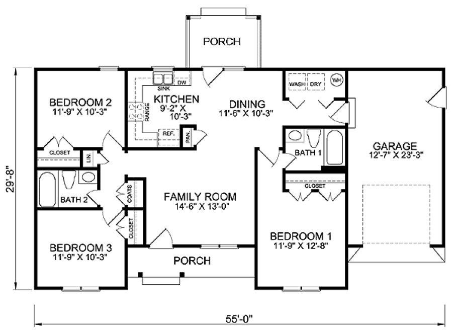 Main Floor Plan for House Plan #650511