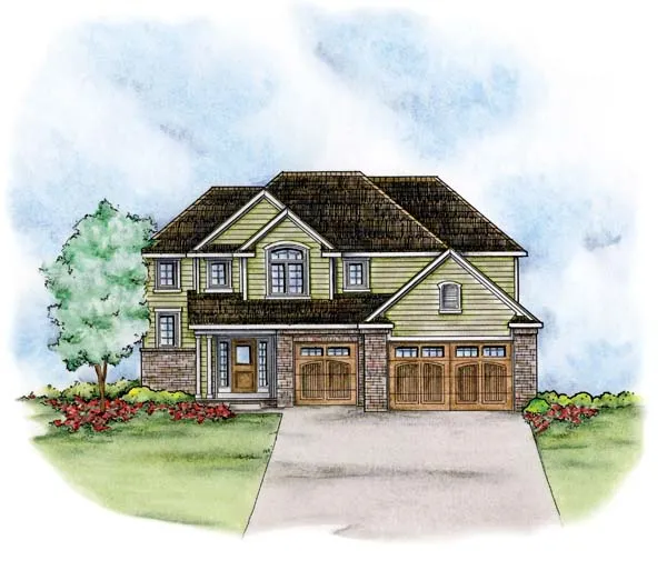 Full Rendering for House Plan #155912