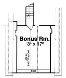 Attic Plan for House Plan #121132