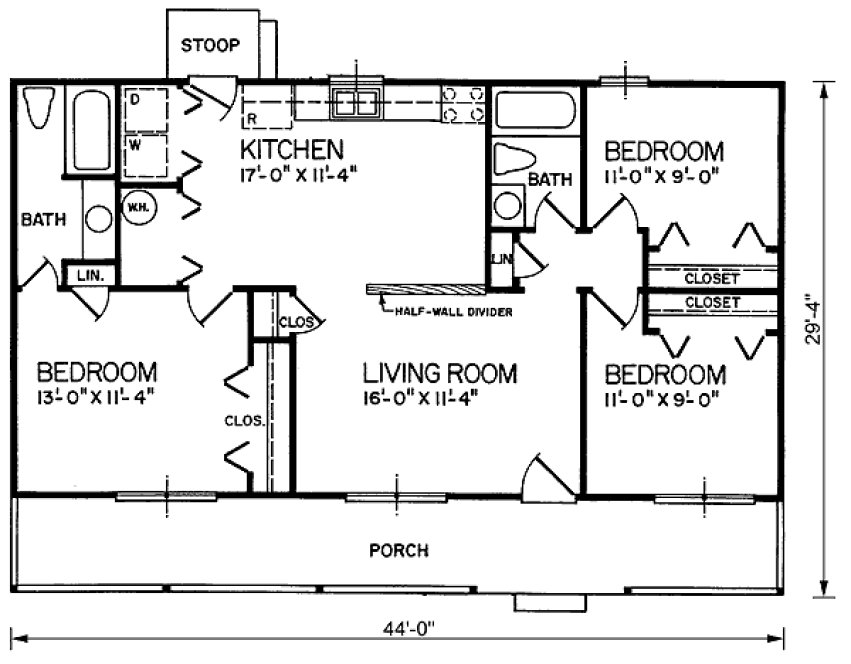 Main Floor Plan for House Plan #656501