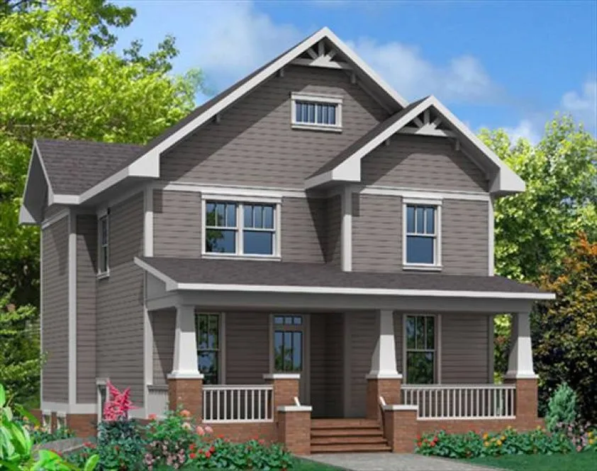 Full Rendering for House Plan #120012