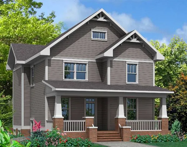Full Rendering for House Plan #120012