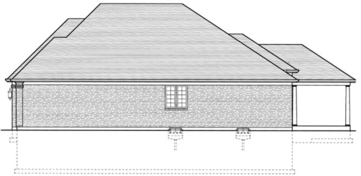 Right Elevation for House Plan #533642
